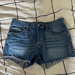 Levi’s 501 Denim Distressed Shorts